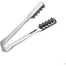 Starseven Metal 16 cm Buz Maşası | Tırtıklı Profesyonel Servis Maşası | 4.5 cm Ağız Açıklığı | Dayan