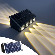 Starseven Güneş Enerjili Dış Mekan Bahçe Duvar Lambası - Cata Kos Solar LED Aplik - IP65 Su Geçirmez, 320