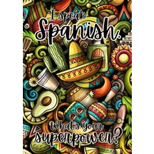 Starseven Independently Published I Speak Spanish! What‘s Your Superpower?: Vokabelheft Spanisch Din A4 Mit 3