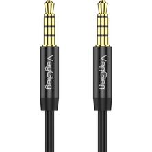 Starseven Veggieg 3.5mm Trrs Hi-Fi Aux Mikrofon Ses Kablosu 5 Metre