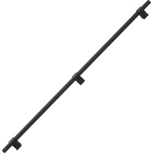 Starseven Hisar Siyah Metal Kulp 800 mm Tırtıklı Desen Mobilya Çekmece Mutfak Dolabı Dolap Kulpları Kulbu