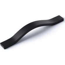 Starseven Sümbül Siyah Metal Kulp 160 mm Mobilya Çekmece Kolu Mutfak Dolabı Kapak Kulpları Dayanıkl