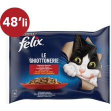 Starseven Felix Sığır Eti Tavuklu Yaş Avantajlı Paket (4 x 12 x 85 Gr) 48'li