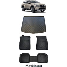 MatMaster Nissan X-Trail 2022 Model 5d Premium Ekstra Havuzlu Paspas ve Bagaj Havuzu Set