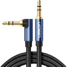 Starseven Ugreen 90 Derece L Tipi 3.5 mm Aux Ses Kablosu 2 Metre