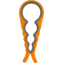 Starseven Kavanoz Şişe Açacağı – Turuncu Boy Ergonomik, Silikon Kaymaz Kavrama, Kavanoz Şişe Kapak