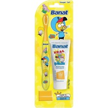 Starseven Banat Kral Şakir Canan Çocuk Fırçası Seti (Sarı) (25 ml Macunlu)