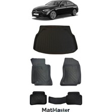 MatMaster Mercedes W206 2021 Model 5d Premium Ekstra Havuzlu Paspas ve Bagaj Havuzu Set