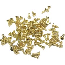 Uravas Store Sarı 1000 Adet Klips Vidası 2,2x6,5 mm Yhb - Konik Başlı Kutu, Sandık, Ayak, Askı,  Mini Vida