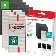 Starseven Honeywell Hepa Hava Temizleyici Filtre Kiti - 3 Hepa R Yedek Filtre 4 A Karbon Önceden Kesilmiş