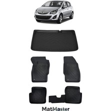 MatMaster Opel Corsa D 2012 Model 5d Premium Ekstra Havuzlu Paspas ve Bagaj Havuzu Set