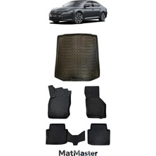 MatMaster Skoda Superb 2024 Model 5d Premium Ekstra Havuzlu Paspas ve Bagaj Havuzu Set