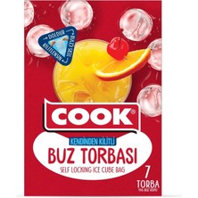 Starseven Cook Kendinden Kilitli Buz Torbası, 7 Yaprak, 28 Buz Küpü, Toplam 196 Küp, Zip Kilit