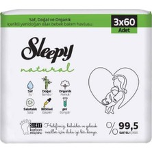 Starseven Sleepy Yenidoğan 60 Yaprak 3'lü Paket Islak Mendil