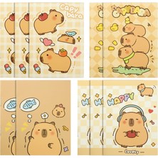 Starseven Geluode Capybara Pocket Notebooks, 10 Packs In 4 Designs 3.2" x 4.7" Cute Waterproof Mini Notepad D