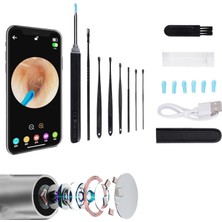 Starseven Willfan Kameralı Kulak Ağnı Temizleme - Kulak Temizleme Seti, 8 Adet Set, Akıllı Telefonla