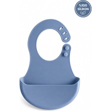 Starseven Bpa İÇERMEYEN%100 Mama Önlüğü Kaydırmaz Cepli Bebek Önlüğü