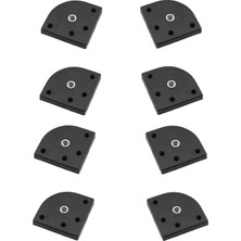 Starseven 8 Adet Gizli Plastik Bağlantı Aparatı M8 Civatalı Taban Kanepe Koltuk Baza Sehpa Montaj Ayak Ayağı