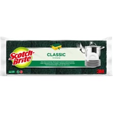 Starseven Scotch-Brite Bulaşık Süngeri Yeşil Klasik Tırnak 4'lü