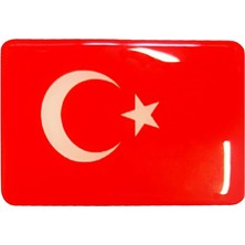 Starseven Türk Bayrağı 2'li 3D Sticker