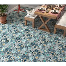 Starseven Stickerart Yer Kaplama Zemin Kaplama Folyosu 65X130 cm Spanish Tile Color