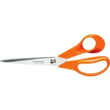 Starseven Fiskars Makas, Uzunluk: 21 Cm, Paslanmaz Çelik Bıçak/plastik Saplar, Turuncu, Klasik, S90,