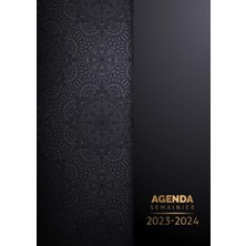 Starseven Agenda Semainier 2023 2024: Grand Format A4 | Planificateur Hebdomadaire Mois, 1 Semaine Sur 2 P
