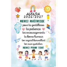 Starseven Independently Published Cadeau Maitresse D'école: Agenda Semainier Personnalisé, Jolie Cou