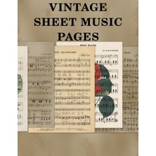 Starseven Sheet Music Pages: Sheet Music Ephemera For Collages, Junk Journals, And Other Crafting Pro
