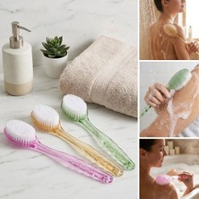 Uravas Store Plastik Saplı Vücut Temizleme Fırçası - Çok Amaçlı Sırt ve Vücut Için Banyo ve Duş Kese Aparatı (5047)
