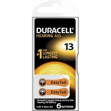 Uravas Store 13 Işitme Cihazı Kulak Pili 6 Parça  Kutu (5047)