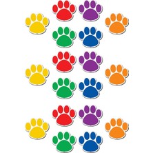Starseven Teacher Created Resources Accents, Colourful Paw Prints (77207.0)