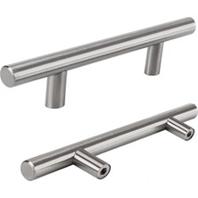 Starseven 10 Adet Pürüzsüz 128 mm Inox Metal Dolap Dolabı Mobilya Mutfak Çekmece Kapak Kulbu Kulpu Kulpları