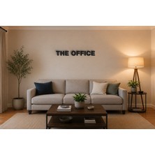 Boyutron The Offıce Modern 3D Baskı Dekoratif Duvar Yazısı Tablo - Mat Siyah - 15 cm Yükseklik
