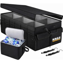 Starseven Haegs Araç Bagaj Düzenleyici, Soğutucu Çantalı Bagaj Organizer Sağlam Katlanabilir, Otomobil Suv