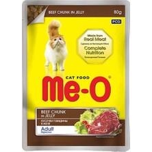 Starseven Me-O Meo Adult Jöle Içerisinde Biftekli Yetişkin Konservesi 80 gr