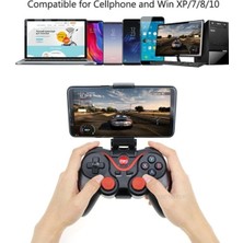 Ronanna Buğz Kırmızı Bluetooth Bağlantılı Gamepad, Pc Uyumlu, Telefona Takılabilir Oyun Kolu - Elektronik