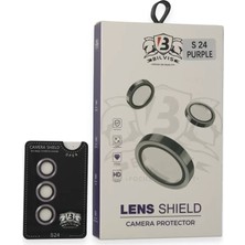 Uravas Store Samsung Galaxy S24 Bilvis Titan Kamera Lens - Derin Mor