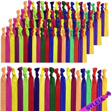 Starseven Tüm Saç Tipleri Için El Örgüsü Saç Tokası (100'LÜ Set) - Kırışmaz, Meyve Karışımı, Renk Çeşitleri,