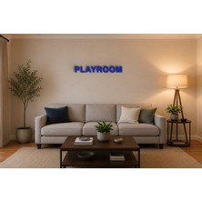 Boyutron Playroom Modern 3D Baskı Dekoratif Duvar Yazısı Tablo - Navy Blue - 15 cm Yükseklik