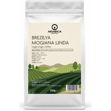 Arabica Coffee House Brezilya Mogiana Linda 250 G | %100 Arabica Specialty Çekirdek Kahve | Medium Kavrulmuş