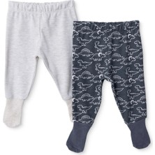 Hellobaby Erkek Bebek 2li Pantolon Dinozor Baskılı Çoraplı