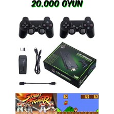 Ronanna Buğz Siyah 2.4g Kablosuz Çift Kollu Retro Oyun Konsolu Oyunlu Game Stick Bluetooth Yok