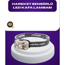 Uravas Store Wave Sensörlü LED Kafa Lambası Şarjlı Ayarlanabilir Işık