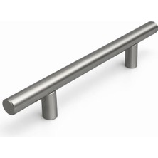 Starseven (1 Adet) Titanyum Renk 96 mm 9,6 cm Metal Mobilya Mutfak Dolap Çekmece Dolabı Kulbu Kulpu Kulpları