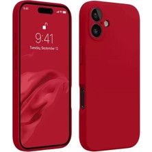 Uravas Store Iphone 16 Plus Kılıf First Silikon - Kırmızı