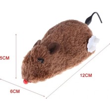 Uravas Store Kurmalı Kedi Eğitim Oyuncağı Tüylü Peluş Fare Yakalama Interaktif Sevimli Eğlenceli Oyuncak (5047)