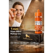 Twin Store 1 mm Süper Mikro Ince Hss Kobalt Mikro Matkap Ucu Seti (10'lu) 723194