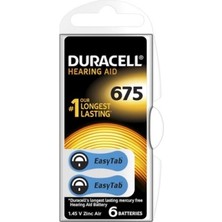 Uravas Store 675 Işitme Cihaz Kulak Pili 6 Parça  1 Kutu (5047)