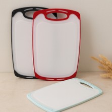 Uravas Store 40X24 cm Plastik Kesim Panosu - Kaymaz Silikon Kenarlı, 10 mm